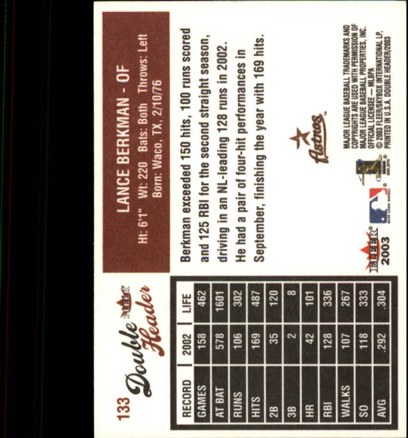 2003 Fleer Double Header Baseball "Main Set" Cards - Picture 247 of 415