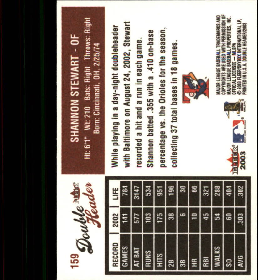 2003 Fleer Double Header Baseball "Main Set" Cards - Picture 297 of 415