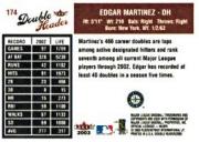 2003 Fleer Double Header Baseball "Main Set" Cards - Picture 327 of 415