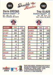 2003 Fleer Double Header Baseball "Main Set" Cards - Picture 341 of 415