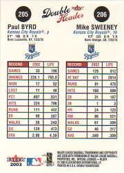 2003 Fleer Double Header Baseball "Main Set" Cards - Picture 357 of 415