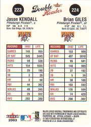 2003 Fleer Double Header Baseball "Main Set" Cards - Picture 369 of 415