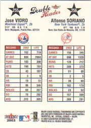 2003 Fleer Double Header Baseball "Main Set" Cards - Picture 381 of 415