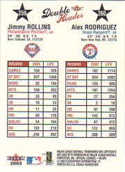 2003 Fleer Double Header Baseball "Main Set" Cards - Picture 385 of 415
