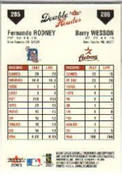 2003 Fleer Double Header Baseball "Main Set" Cards - Picture 403 of 415