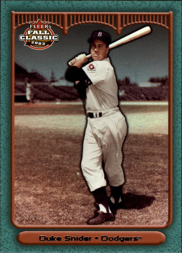 2003 Fleer Fall Classics Baseball "Main Set" Cards - Picture 138 of 197