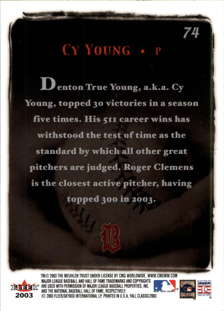 2003 Fleer Fall Classics Baseball "Main Set" Cards - Picture 169 of 197