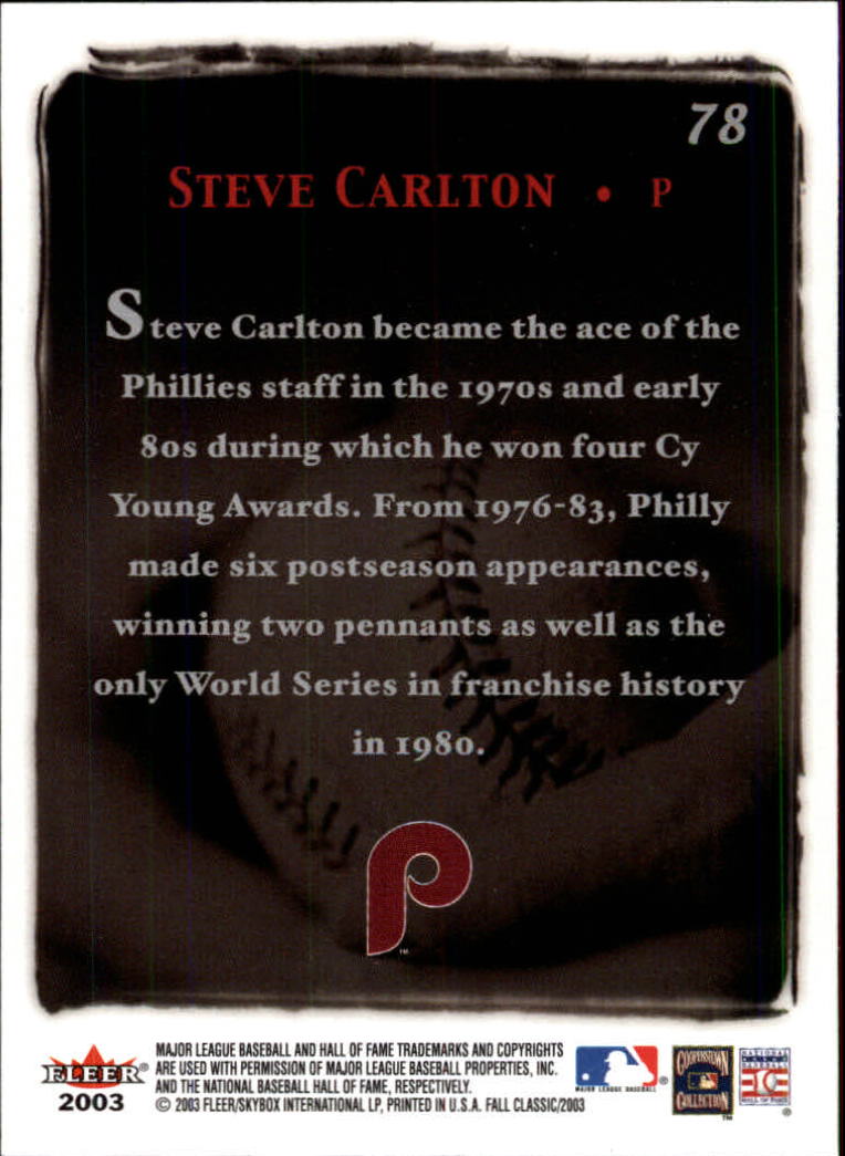2003 Fleer Fall Classics Baseball "Main Set" Cards - Picture 177 of 197