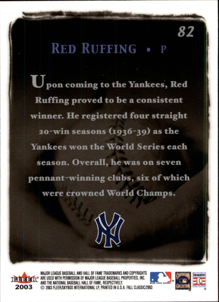 2003 Fleer Fall Classics Baseball "Main Set" Cards - Picture 185 of 197