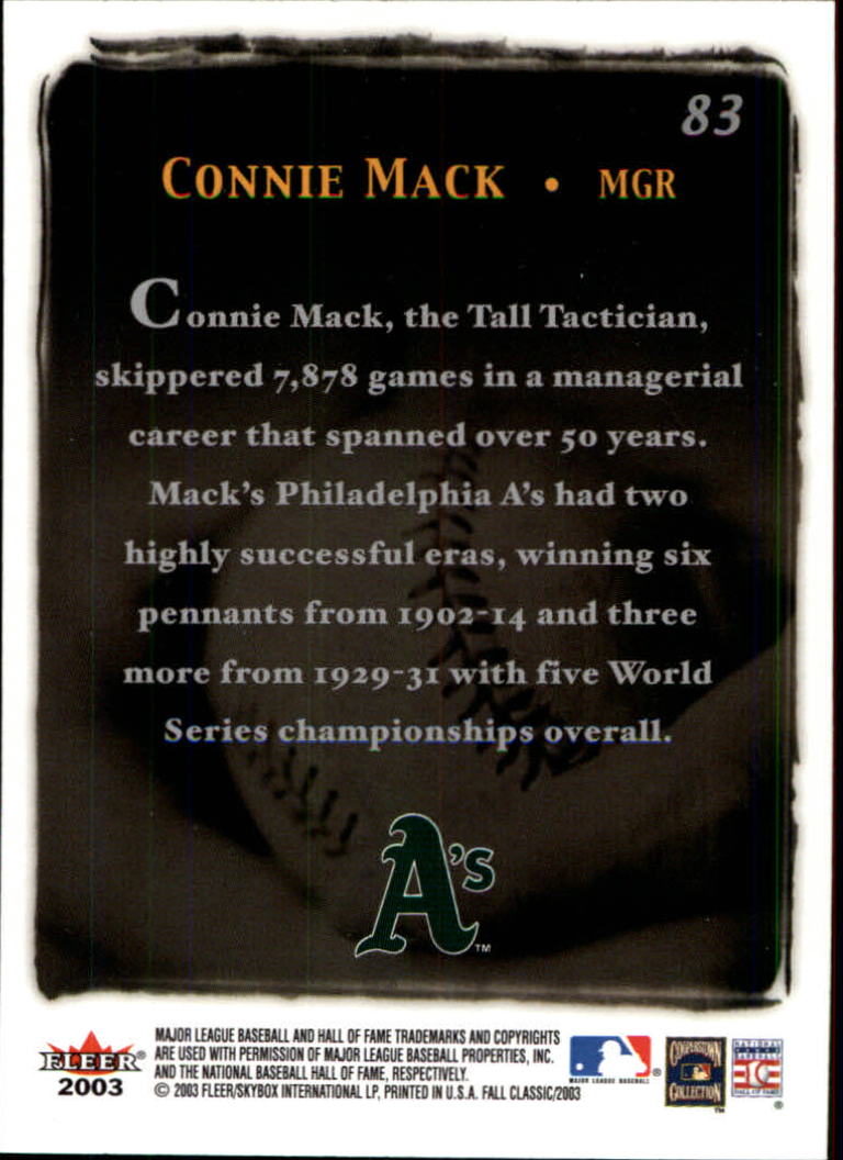 2003 Fleer Fall Classics Baseball "Main Set" Cards - Picture 187 of 197