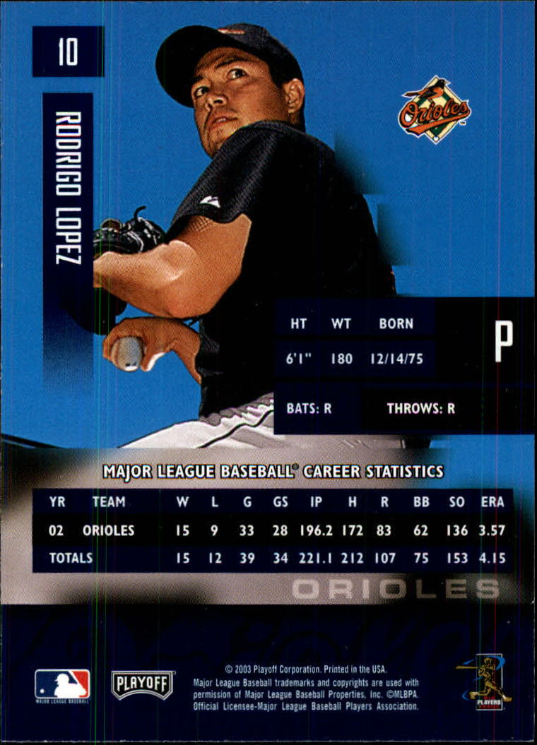 2003 Playoff Prestige Baseball "Main Set" Cards #1 to #210 - Picture 21 of 419