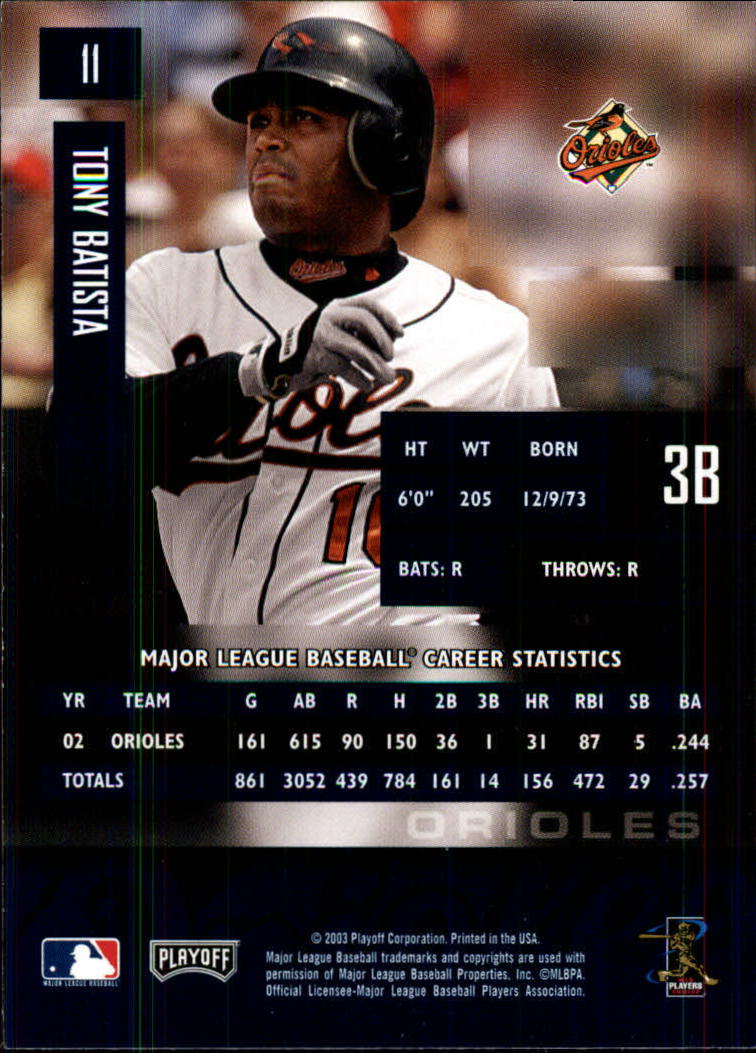2003 Playoff Prestige Baseball "Main Set" Cards #1 to #210 - Picture 23 of 419