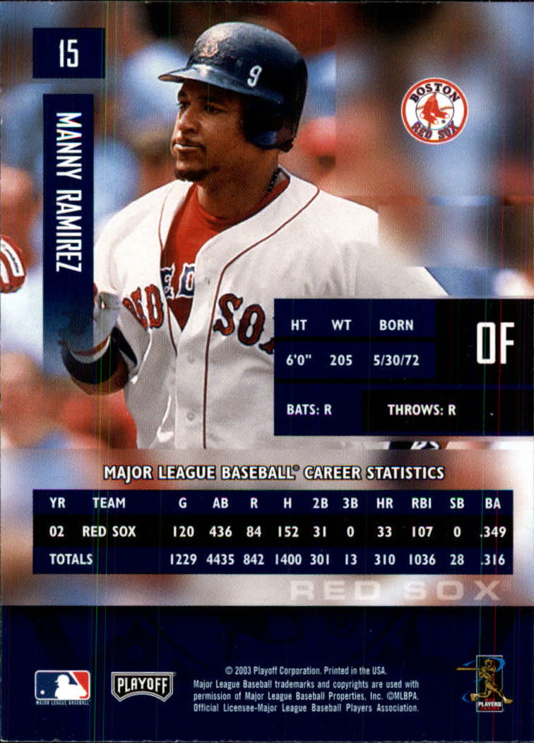 2003 Playoff Prestige Baseball "Main Set" Cards #1 to #210 - Picture 31 of 419
