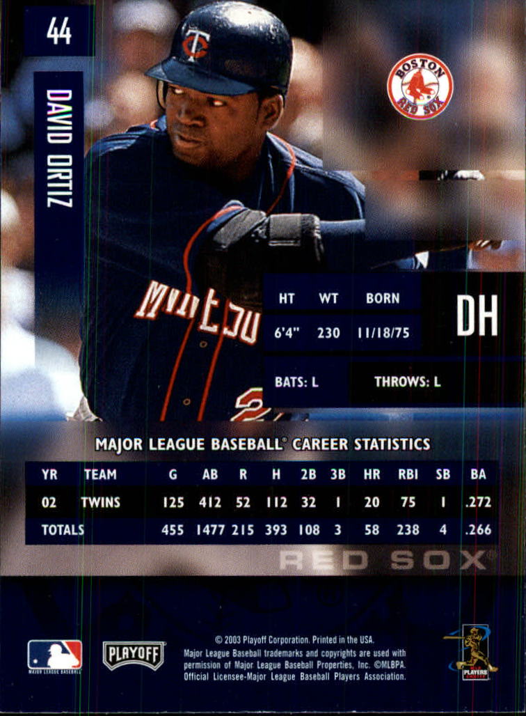 2003 Playoff Prestige Baseball "Main Set" Cards #1 to #210 - Picture 89 of 419