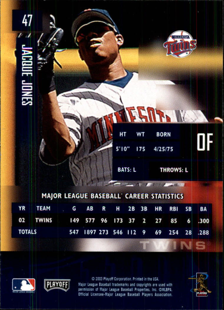 2003 Playoff Prestige Baseball "Main Set" Cards #1 to #210 - Picture 95 of 419