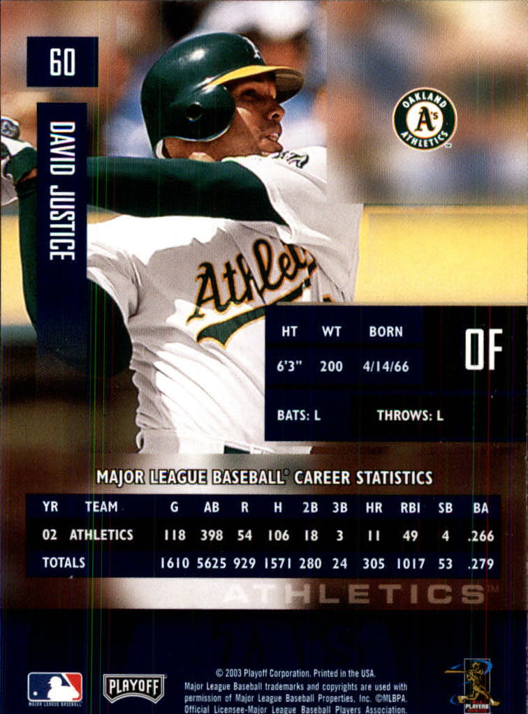 2003 Playoff Prestige Baseball "Main Set" Cards #1 to #210 - Picture 121 of 419