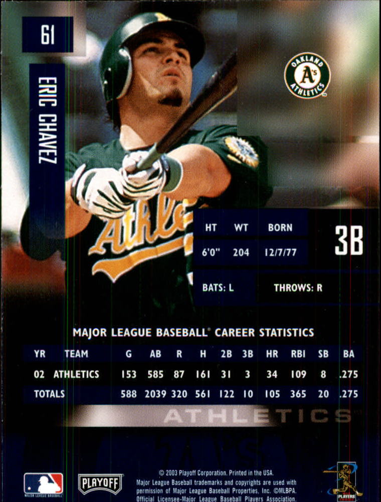 2003 Playoff Prestige Baseball "Main Set" Cards #1 to #210 - Picture 123 of 419