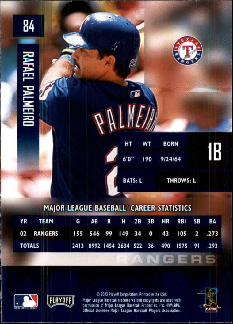 2003 Playoff Prestige Baseball "Main Set" Cards #1 to #210 - Picture 169 of 419
