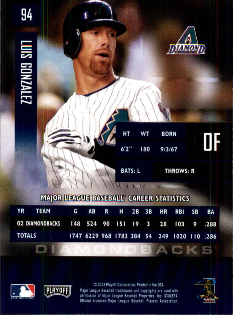 2003 Playoff Prestige Baseball "Main Set" Cards #1 to #210 - Picture 189 of 419