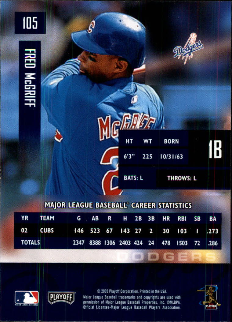 2003 Playoff Prestige Baseball "Main Set" Cards #1 to #210 - Picture 211 of 419