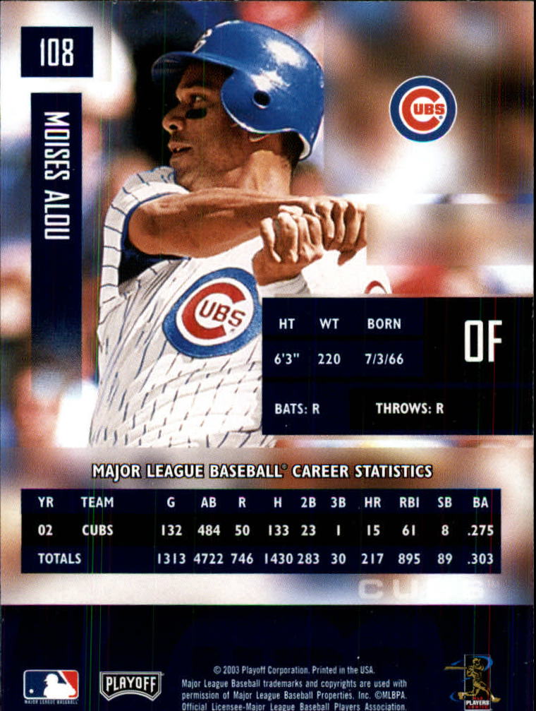 2003 Playoff Prestige Baseball "Main Set" Cards #1 to #210 - Picture 217 of 419