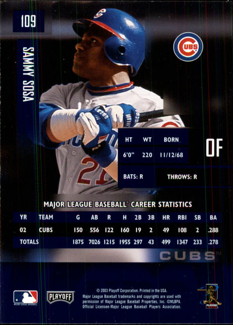 2003 Playoff Prestige Baseball "Main Set" Cards #1 to #210 - Picture 219 of 419
