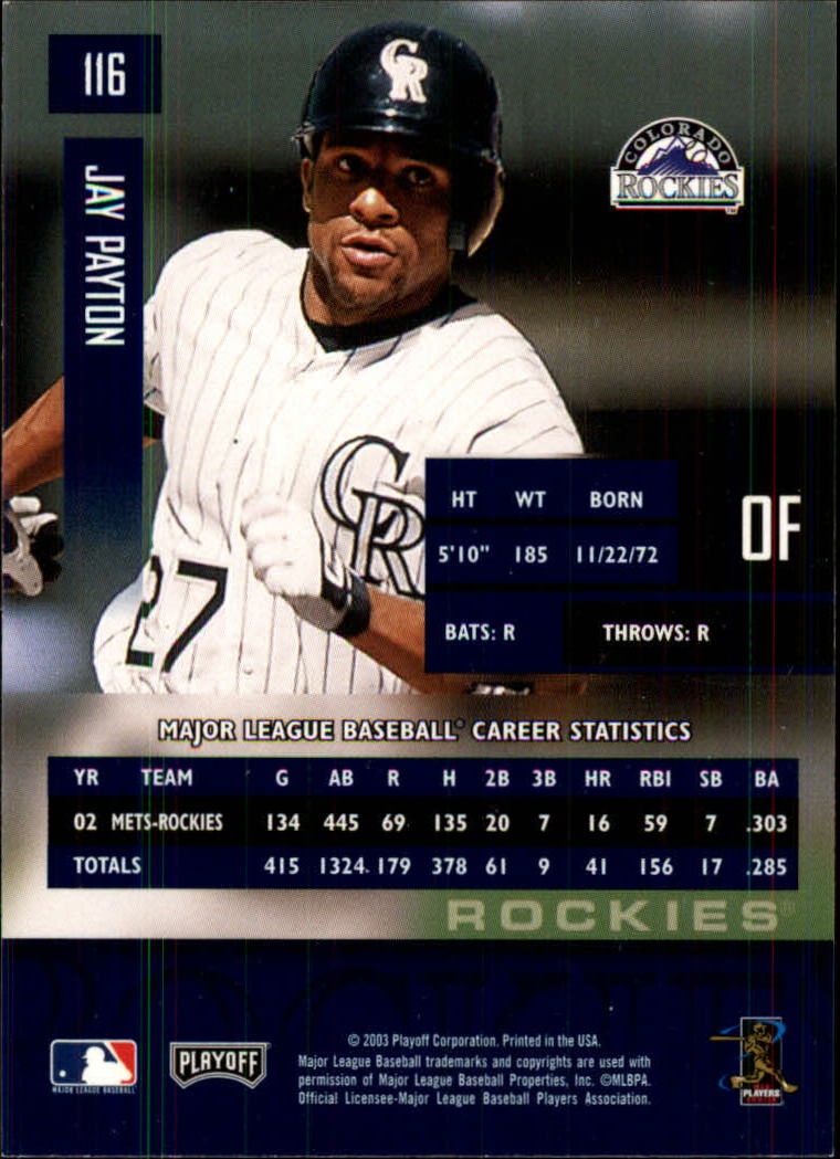2003 Playoff Prestige Baseball "Main Set" Cards #1 to #210 - Picture 233 of 419