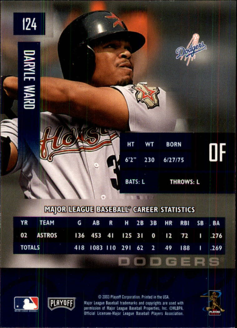 2003 Playoff Prestige Baseball "Main Set" Cards #1 to #210 - Picture 249 of 419