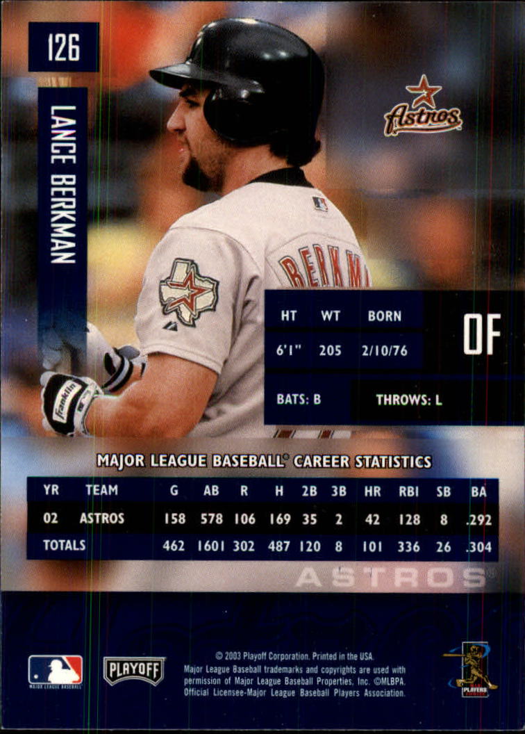 2003 Playoff Prestige Baseball "Main Set" Cards #1 to #210 - Picture 253 of 419