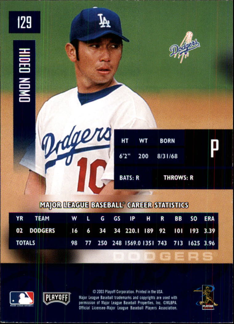 2003 Playoff Prestige Baseball "Main Set" Cards #1 to #210 - Picture 259 of 419