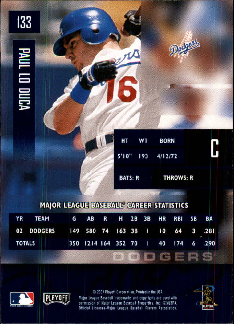 2003 Playoff Prestige Baseball "Main Set" Cards #1 to #210 - Picture 267 of 419