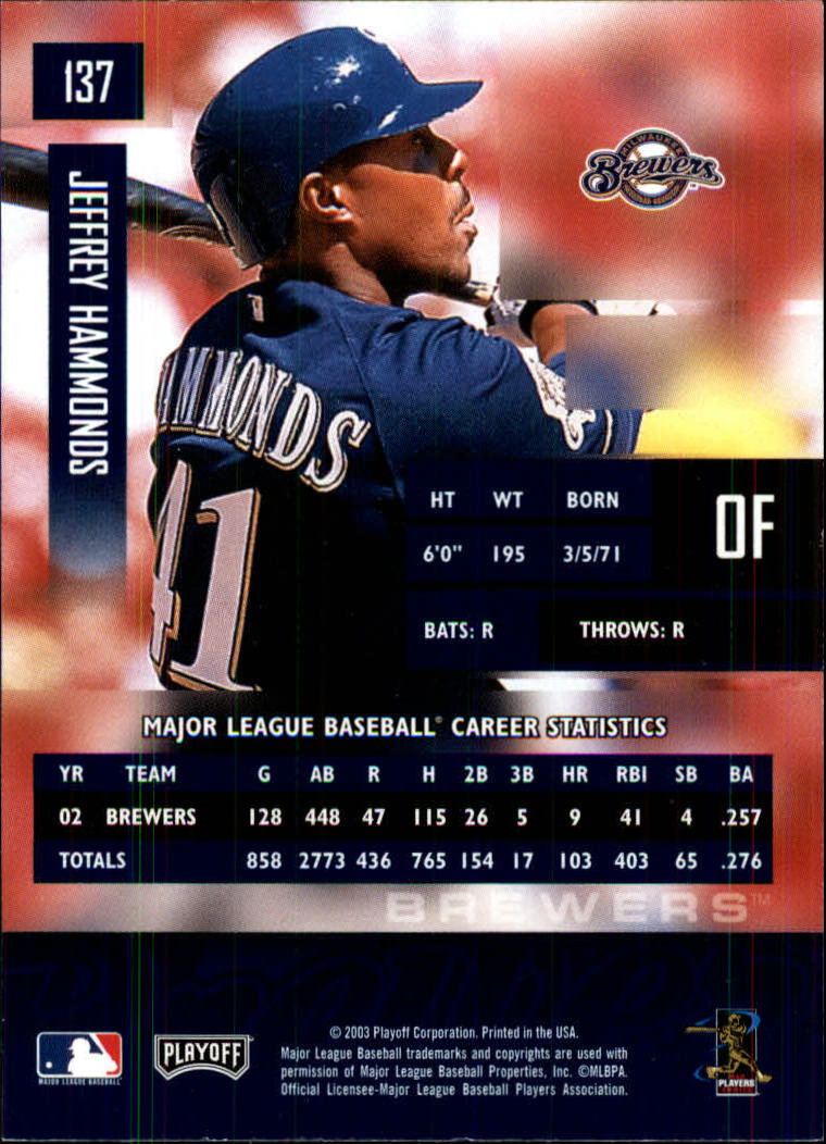 2003 Playoff Prestige Baseball "Main Set" Cards #1 to #210 - Picture 275 of 419