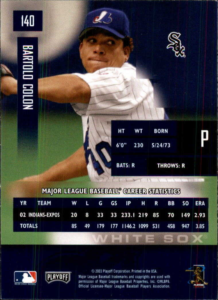 2003 Playoff Prestige Baseball "Main Set" Cards #1 to #210 - Picture 281 of 419