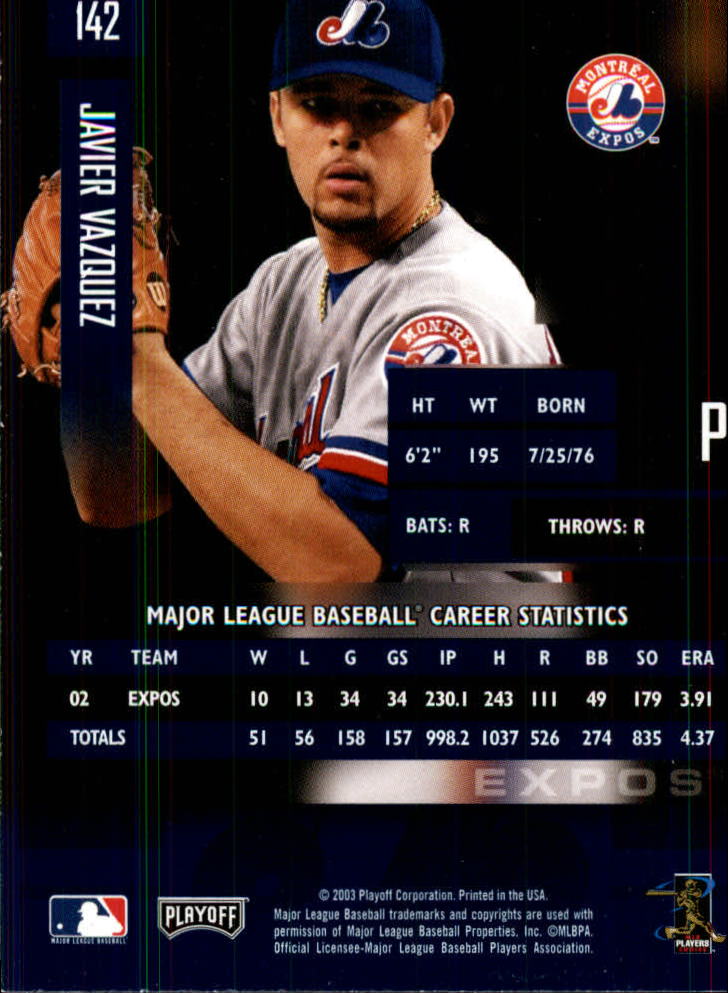 2003 Playoff Prestige Baseball "Main Set" Cards #1 to #210 - Picture 285 of 419