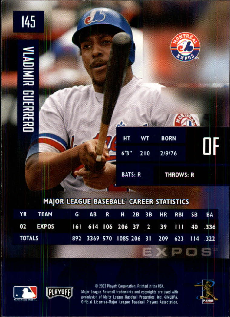 2003 Playoff Prestige Baseball "Main Set" Cards #1 to #210 - Picture 291 of 419
