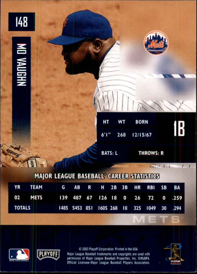2003 Playoff Prestige Baseball "Main Set" Cards #1 to #210 - Picture 297 of 419