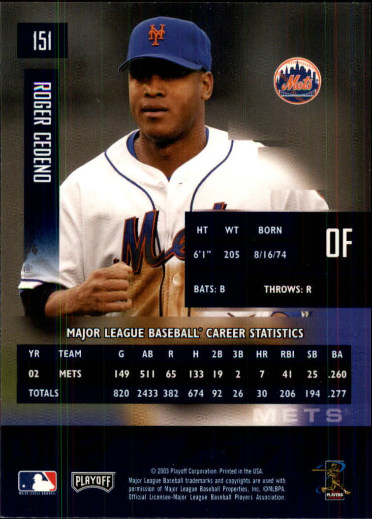 2003 Playoff Prestige Baseball "Main Set" Cards #1 to #210 - Picture 303 of 419