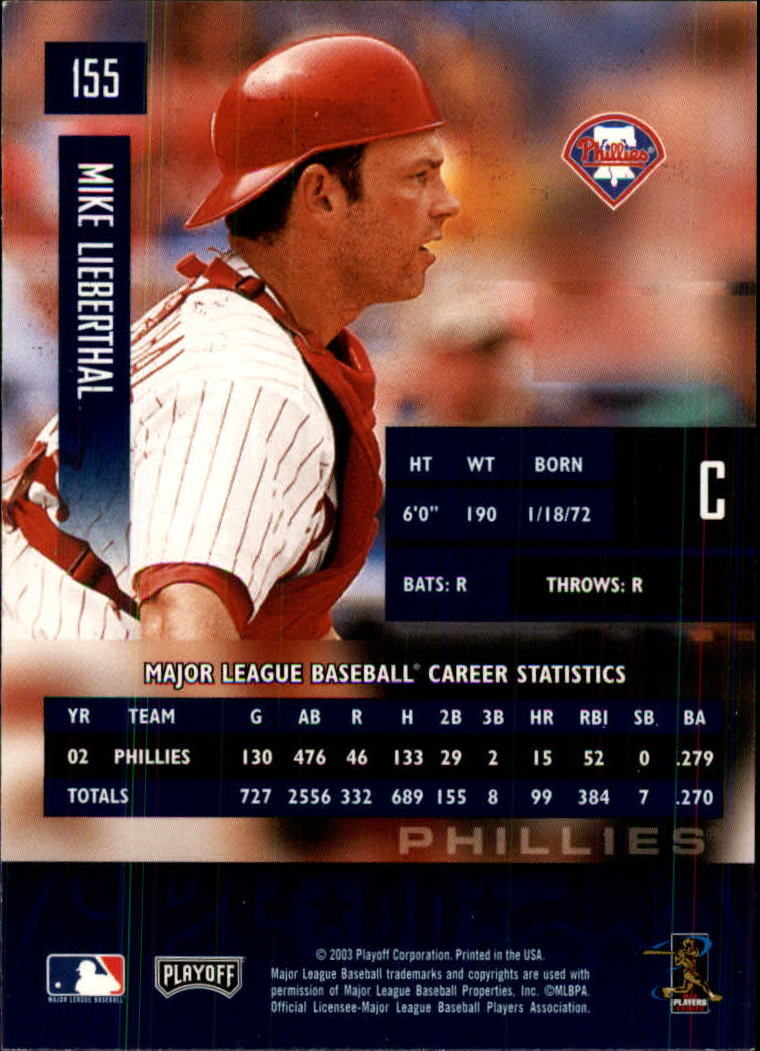 2003 Playoff Prestige Baseball "Main Set" Cards #1 to #210 - Picture 311 of 419