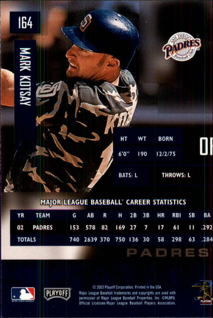 2003 Playoff Prestige Baseball "Main Set" Cards #1 to #210 - Picture 329 of 419