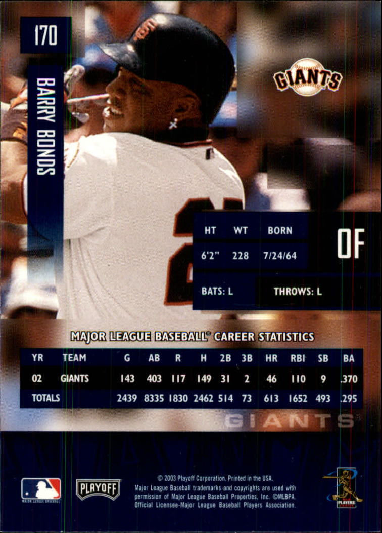 2003 Playoff Prestige Baseball "Main Set" Cards #1 to #210 - Picture 341 of 419