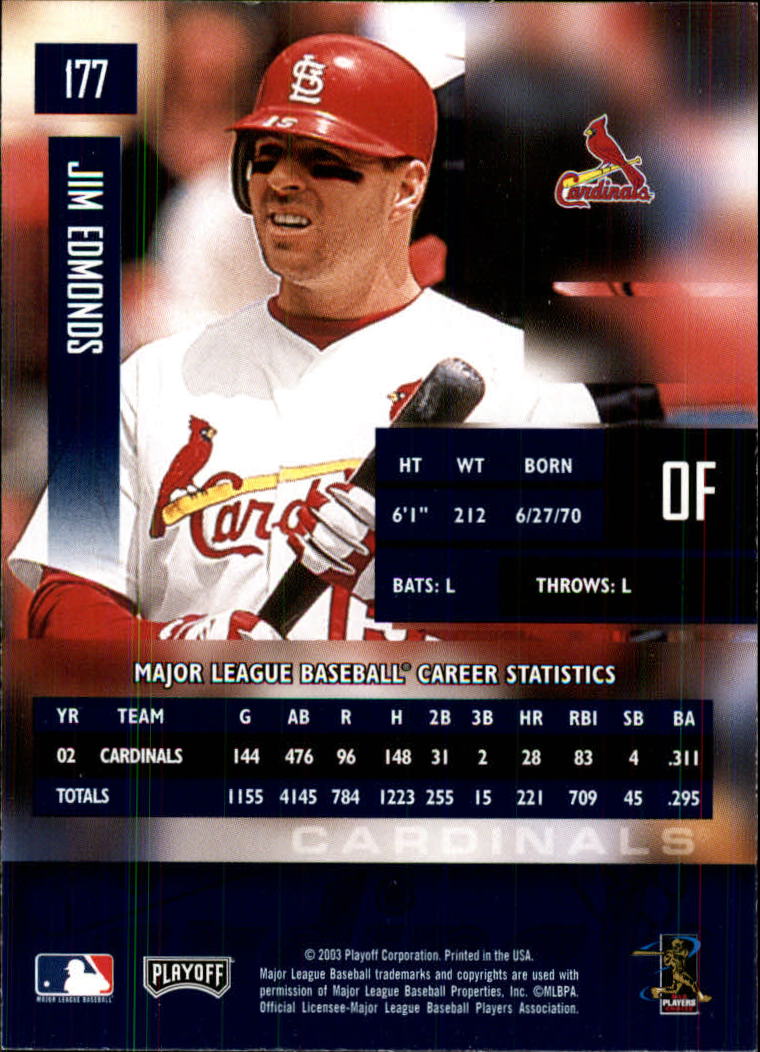 2003 Playoff Prestige Baseball "Main Set" Cards #1 to #210 - Picture 355 of 419