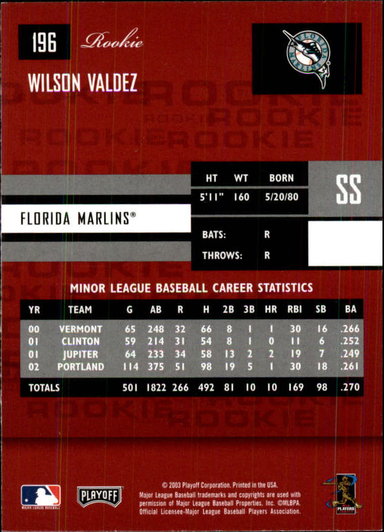 2003 Playoff Prestige Baseball "Main Set" Cards #1 to #210 - Picture 391 of 419