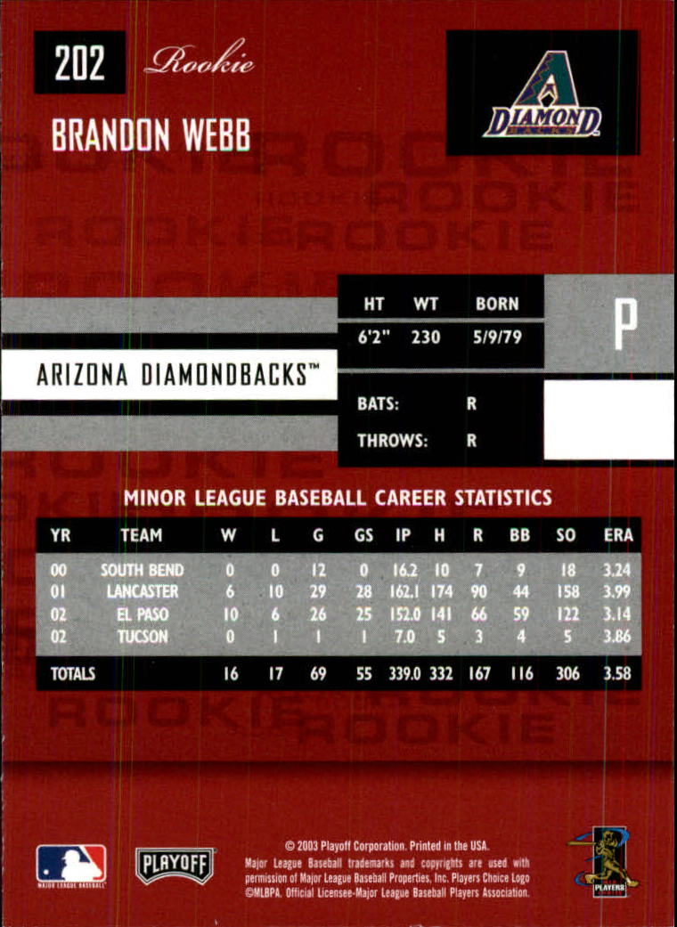 2003 Playoff Prestige Baseball "Main Set" Cards #1 to #210 - Picture 403 of 419