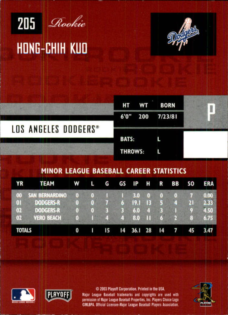 2003 Playoff Prestige Baseball "Main Set" Cards #1 to #210 - Picture 409 of 419