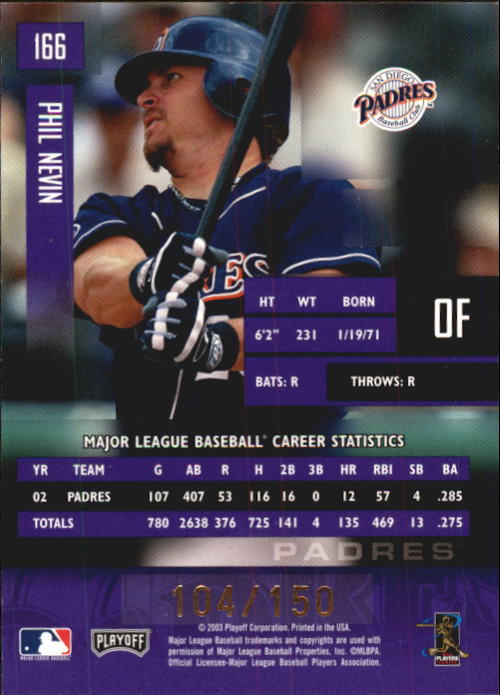 Tarjetas paralelas de béisbol 2003 Playoff Prestige "Xtra Points" - Imagen 27 de 31