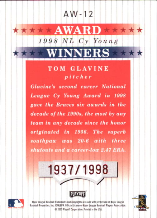 Tarjetas ""Insertar e insertar paralelas"" de béisbol Playoff Prestige 2003 - Imagen 3 de 36