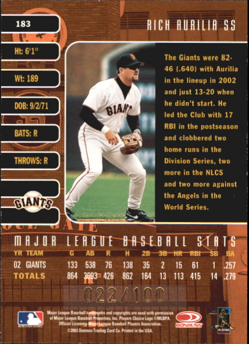 Carte Parallele Studio Baseball 2003 "Prove e Campioni" - Foto 11 di 19