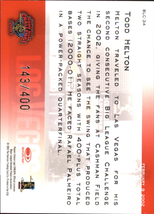 2003 Studio Baseball "Insert" Cards - Picture 7 of 43