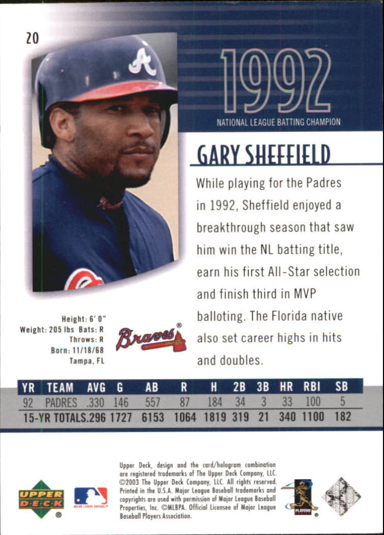 2003 UD Authentics Baseball YOU PICK | eBay