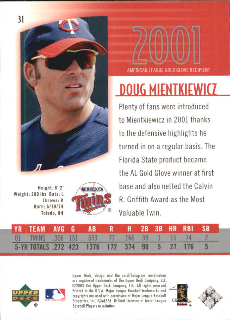 2003 UD Authentics Baseball YOU PICK | eBay